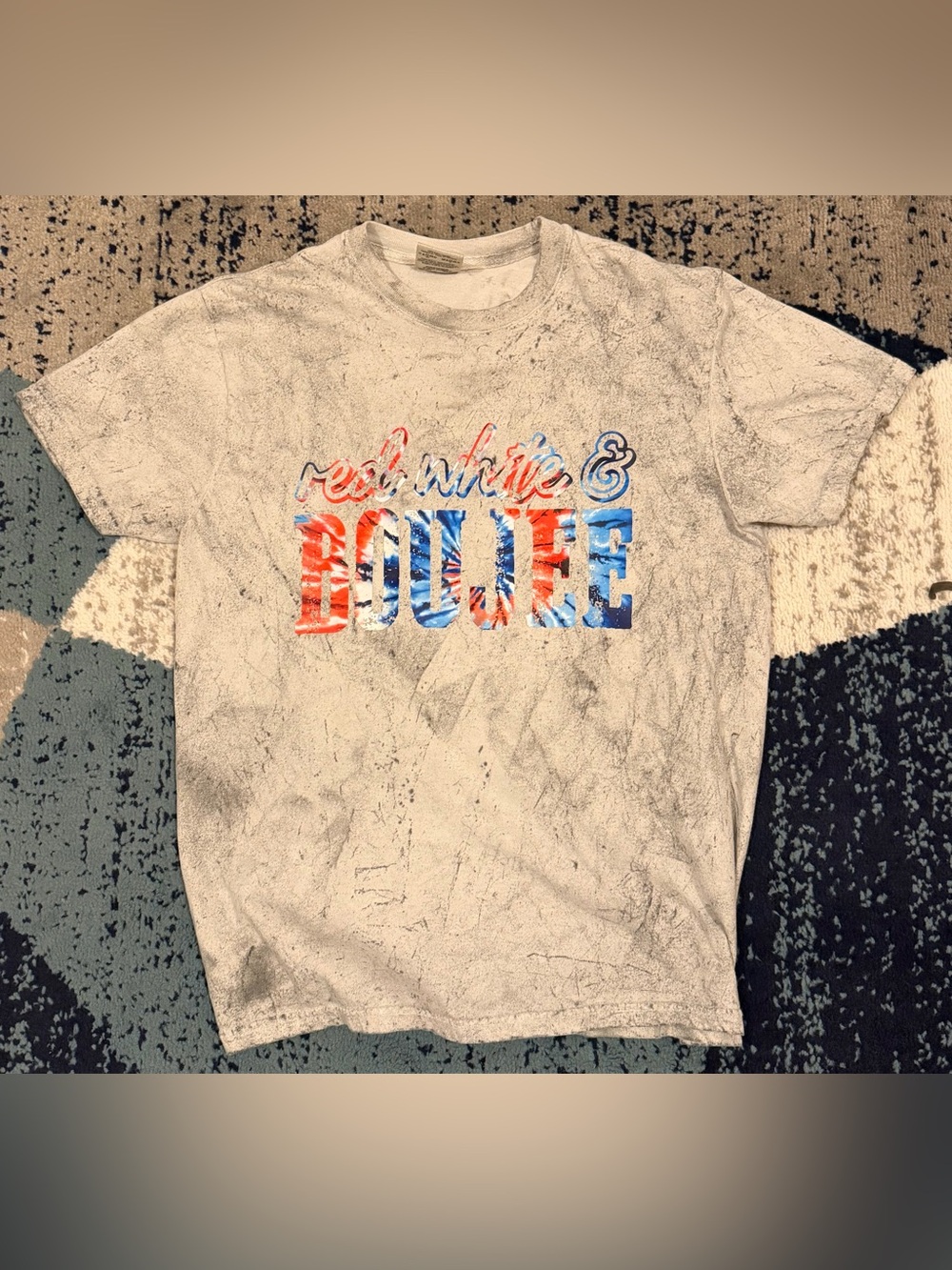 Comfort Colors Red White & Boujee Patriotic Graphic Tee Shirt